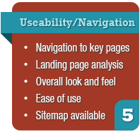 website audit - Useability & Navigation